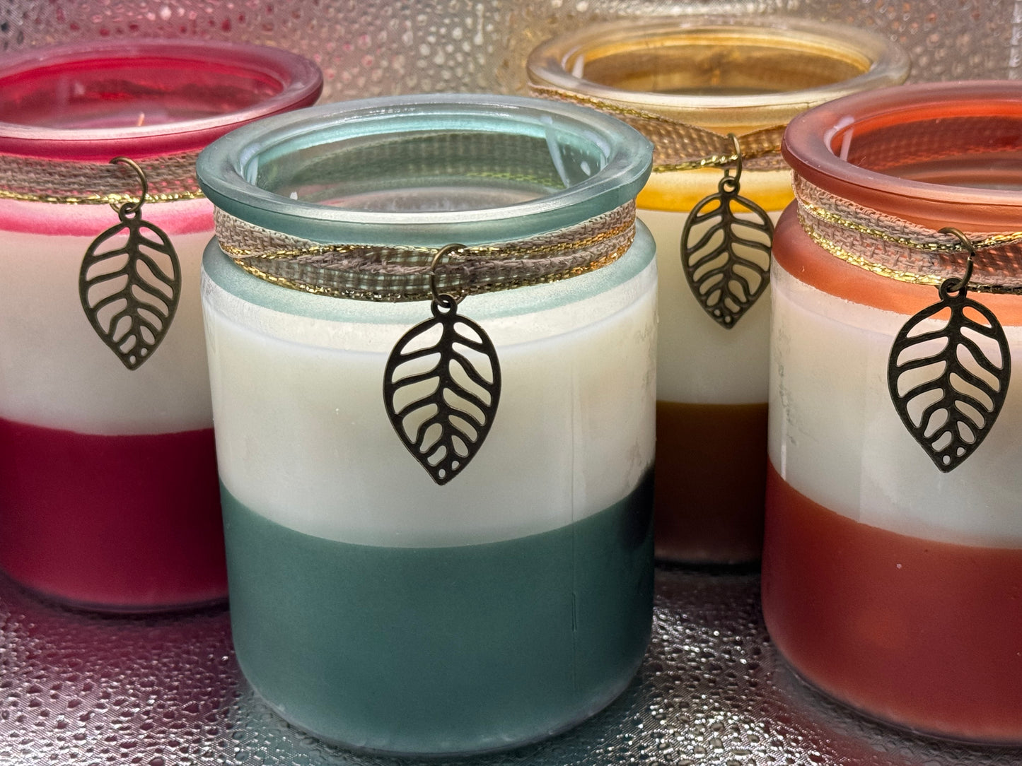 Set of 4 Hand Poured Scented Autumn Candles