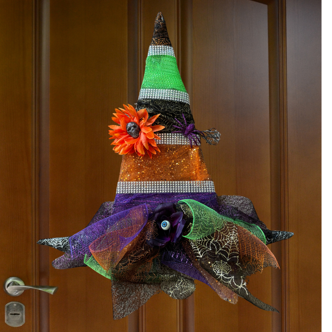 Witch Hat Halloween Wreath #2