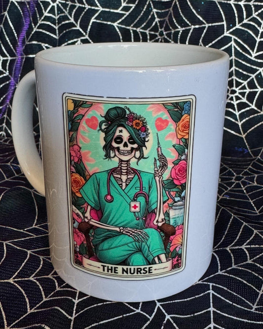 The Nurse Loteria Day of the Dead Mug