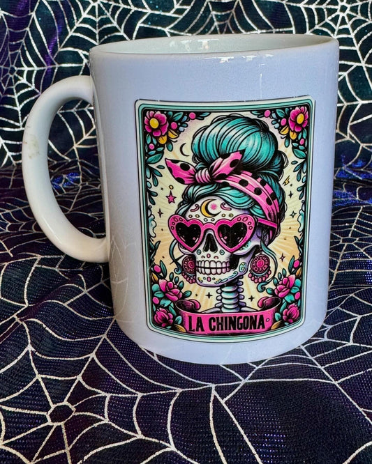 La Chingona Loteria Day of the Dead Mug