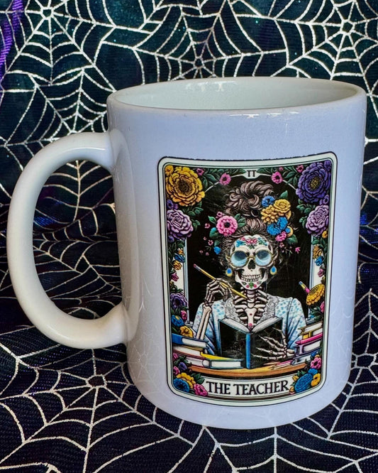 The Teacher Loteria Day of the Dead Mug