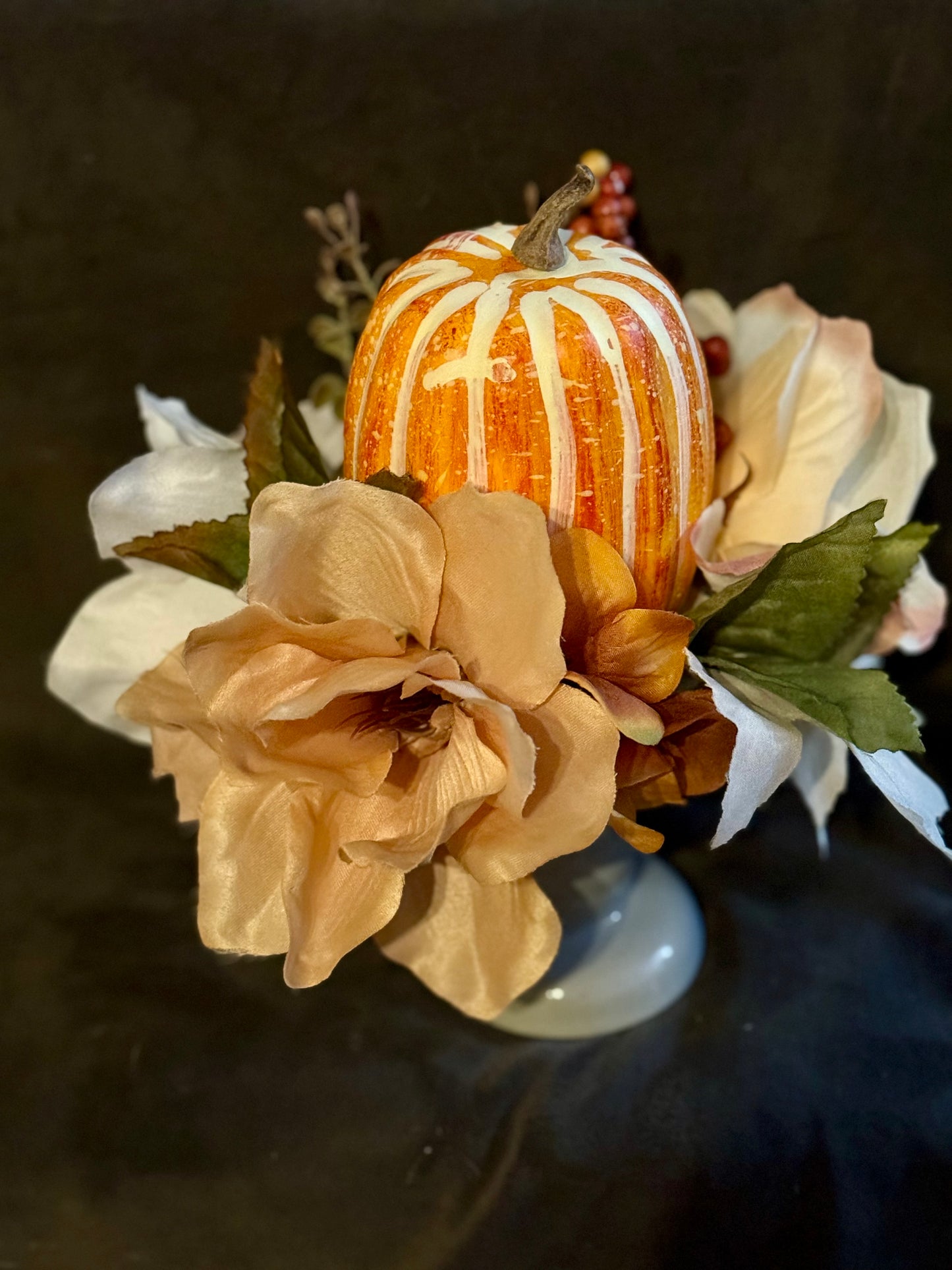 Autumn Pumpkin & Floral Decor Pieces